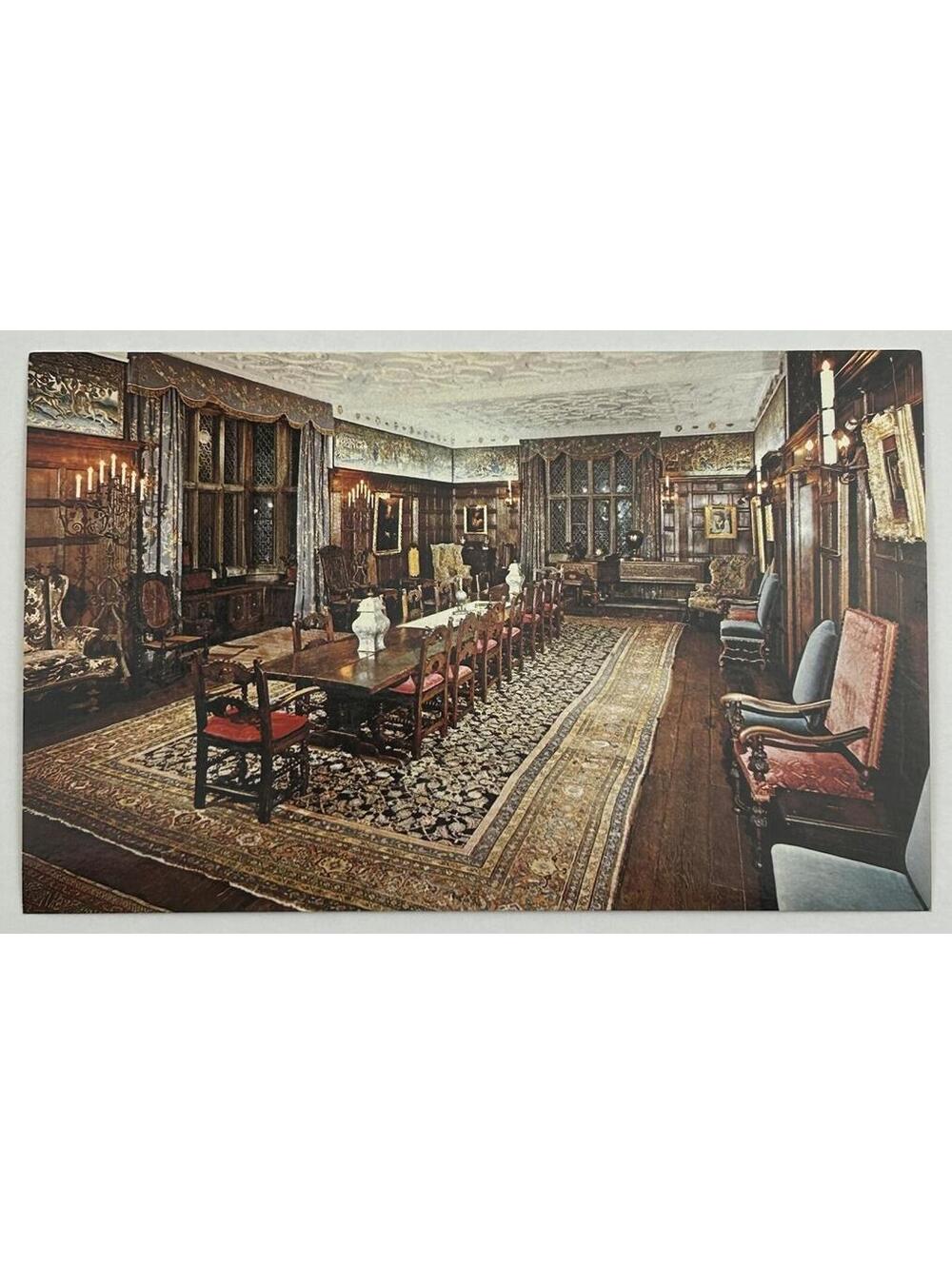 Salisbury House Des Moines Iowa Common Room Brown Bigelow Vintage Postcard  E-8